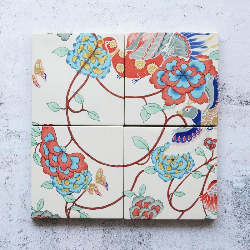 【藝術板、碟】凱蒙諾德2號瓷磚|京都禦禪染色