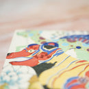 [ART PANEL, DISH] KEMONODE CERAMIC TILE NO.1 | KYOTO YUZEN DYEING