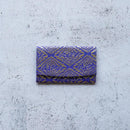 [CARD CASE] SILK OBI GOLD LEAF CRANES AND DIAMONDS | KYOTO YUZEN DYEING