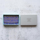 [CARD CASE] SILK OBI GOLD LEAF CRANES AND DIAMONDS | KYOTO YUZEN DYEING