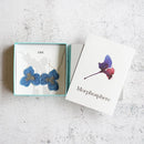 [EARRINGS] PANSY BLUE | MORPHOSPHERE | KYOTO YUZEN DYEING