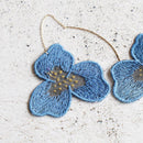 [EARRINGS] PANSY BLUE | MORPHOSPHERE | KYOTO YUZEN DYEING