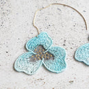 [EARRINGS] PANSY CRYSTAL | MORPHOSPHERE | KYOTO YUZEN DYEING