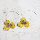 [EARRINGS] PANSY CHRYSANTHEMUM | MORPHOSPHERE | KYOTO YUZEN DYEING