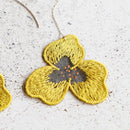 [EARRINGS] PANSY CHRYSANTHEMUM | MORPHOSPHERE | KYOTO YUZEN DYEING