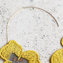 [EARRINGS] PANSY CHRYSANTHEMUM | MORPHOSPHERE | KYOTO YUZEN DYEING