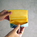 [CARD CASE] SILK OBI SARASA BLUE | KYOTO YUZEN DYEING