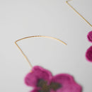 [EARRINGS] TINT PANSY DOUBLE PINK | KYOTO YUZEN DYEING | MORPHOSPHERE