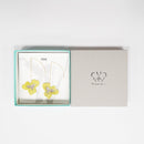 [EARRINGS] TINT PANSY DOUBLE CHERRY BLOSSOMS (S) YELLOW | KYOTO YUZEN DYEING | MORPHOSPHERE