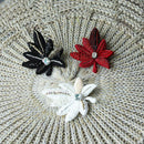 [BROOCH] TINT LEAF THREE BLACK | KYOTO YUZEN DYEING | MORPHOSPHERE