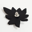 [BROOCH] TINT LEAF THREE BLACK | KYOTO YUZEN DYEING | MORPHOSPHERE