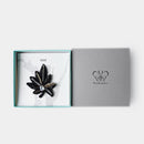 [BROOCH] TINT LEAF THREE BLACK | KYOTO YUZEN DYEING | MORPHOSPHERE