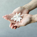 [BROOCH] TINT LEAF WHITE | KYOTO YUZEN DYEING | MORPHOSPHERE