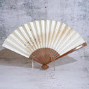 [HAND FAN] HAKUZU MILKY WAY WHITE 7 SUN | KYOTO FOLDING FANS| YASUTO YONEHARA