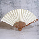 [HAND FAN] HAKUZU MILKY WAY WHITE 7 SUN | KYOTO FOLDING FANS| YASUTO YONEHARA