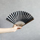[HAND FAN] HAKUZU IMAGE1 BLACK 7 SUN | KYOTO FOLDING FANS| YASUTO YONEHARA
