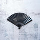 [HAND FAN] HAKUZU IMAGE1 BLACK BAMBOO 7 SUN | KYOTO FOLDING FANS| YASUTO YONEHARA