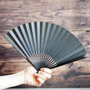 [HAND FAN] HAKUZU MILKY WAY BLACK BAMBOO 7 SUN | KYOTO FOLDING FANS| YASUTO YONEHARA