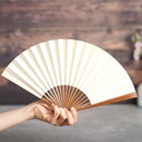 [HAND FAN] HAKUZU SPIRIT WHITE 7 SUN | KYOTO FOLDING FANS| YASUTO YONEHARA