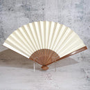 [HAND FAN] HAKUZU SPIRIT WHITE 7 SUN | KYOTO FOLDING FANS| YASUTO YONEHARA