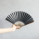 [HAND FAN] HAKUZU SPIRIT BLACK 7 SUN | KYOTO FOLDING FANS| YASUTO YONEHARA
