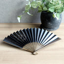 [HAND FAN] HAKUZU SPIRIT BLACK 7 SUN | KYOTO FOLDING FANS| YASUTO YONEHARA