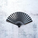 [แฟนมือ] Hakuzu Spirit Black Bamboo 7 Sun | Kyoto Folding Fans | Yasuto Yonehara