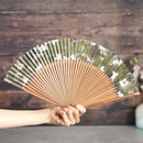 [HAND FAN] HAKUSAI HAKUIRO GREEN 7 SUN | KYOTO FOLDING FANS| YASUTO YONEHARA