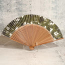 [HAND FAN] HAKUSAI HAKUIRO GREEN 7 SUN | KYOTO FOLDING FANS| YASUTO YONEHARA
