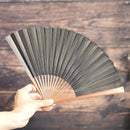 [HAND FAN] SMOKED SILVER