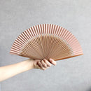 [HAND FAN] HAKUSAI GRAYISH PINK (SHORT FABRIC) 6.5 SUN | KYOTO FOLDING FANS| YASUTO YONEHARA