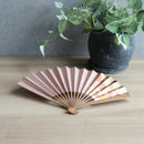 [HAND FAN] HAKUSAI GRAYISH PINK 6.5 SUN | KYOTO FOLDING FANS| YASUTO YONEHARA