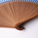 [HAND FAN] HAKUSAI BLUE (SHORT FABRIC) 6.5 SUN | KYOTO FOLDING FANS| YASUTO YONEHARA