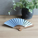 [HAND FAN] HAKUSAI BLUE 6.5 SUN | KYOTO FOLDING FANS| YASUTO YONEHARA