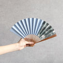 [HAND FAN] HAKUSAI BLUE 6.5 SUN | KYOTO FOLDING FANS| YASUTO YONEHARA