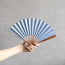 [HAND FAN] HAKUSAI BLUE 6.5 SUN | KYOTO FOLDING FANS| YASUTO YONEHARA