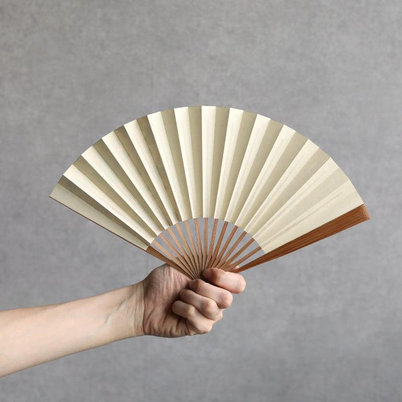 [手扇] Hakusai米色6.5太陽|京都折疊迷| Yasuto Yonehara