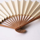 [HAND FAN] HAKUSAI BEIGE 6.5 SUN | KYOTO FOLDING FANS| YASUTO YONEHARA