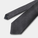 [NECKTIE] GARZA TIE (CHARCOAL GRAY) | KUSKA | HAND WOVEN