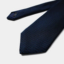 [NECKTIE] GARZA TIE (DARK NAVY) | KUSKA | HAND WOVEN