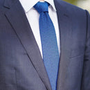 [NECKTIE] GARZA TIE (TANGO BLUE) | KUSKA | HAND WOVEN