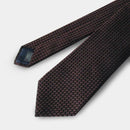 [NECKTIE] GARZA TIE (DARK BROWN) | KUSKA | HAND WOVEN