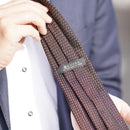 [NECKTIE] GARZA TIE (DARK BROWN) | KUSKA | HAND WOVEN