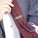 [NECKTIE] GARZA TIE (WINE) | KUSKA | HAND WOVEN