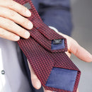 [NECKTIE] GARZA TIE (WINE) | KUSKA | HAND WOVEN