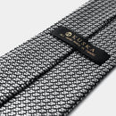 [NECKTIE] GARZA TIE (WHITE GREY) | KUSKA | HAND WOVEN