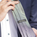 [NECKTIE] GARZA TIE (WHITE GREY) | KUSKA | HAND WOVEN