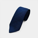 [NECKTIE] TANGO JACQUARD TIE (NAVY) | KUSKA | HAND WOVEN