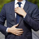 [NECKTIE] TANGO JACQUARD TIE (NAVY) | KUSKA | HAND WOVEN