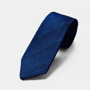 [NECKTIE] TANGO JACQUARD TIE (TANGO BLUE) | KUSKA | HAND WOVEN